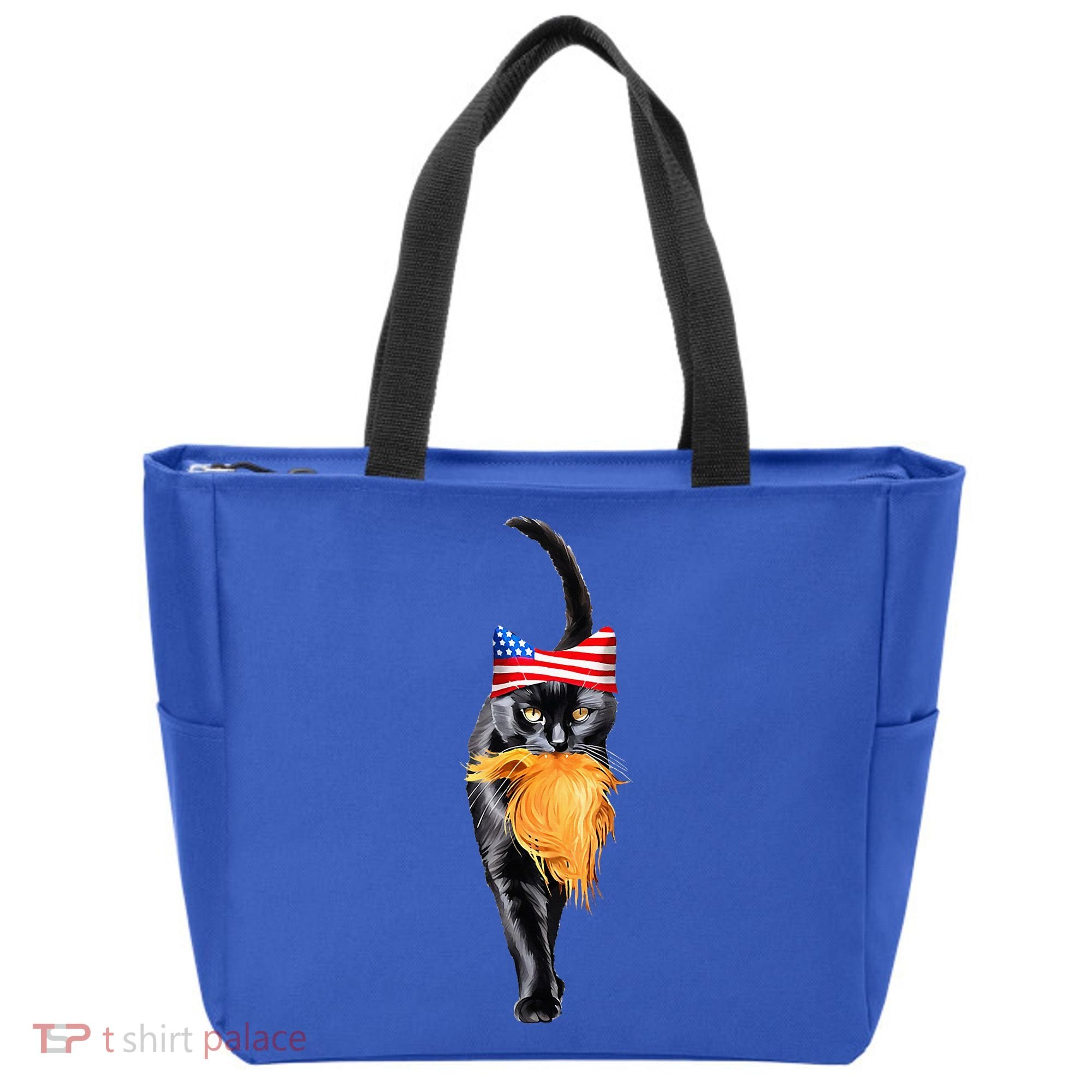 Funny Childless Cat Lady With Trump Hair Vote Kamala 2024 Tote Bag
