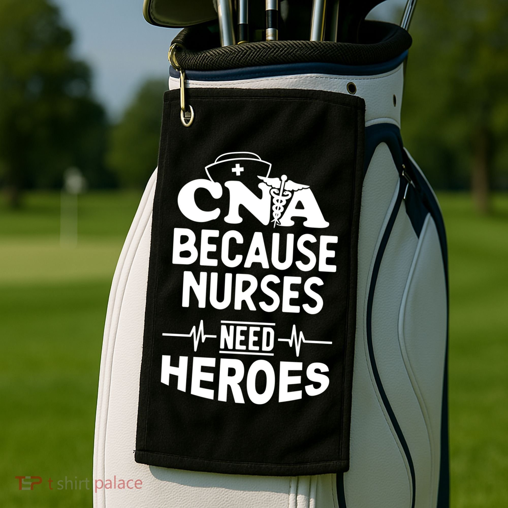 Fun Cute Cna Certified Nursing Assistant Nurses Need Heros Great Gift Golf Towel