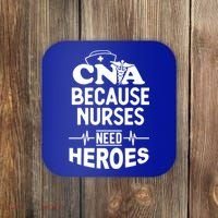 Fun Cute Cna Certified Nursing Assistant Nurses Need Heros Great Gift Coaster thumb 0