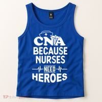 Fun Cute Cna Certified Nursing Assistant Nurses Need Heros Great Gift Tank Top thumb 2
