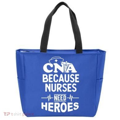 Fun Cute Cna Certified Nursing Assistant Nurses Need Heros Great Gift Tote Bag