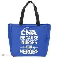 Fun Cute Cna Certified Nursing Assistant Nurses Need Heros Great Gift Tote Bag thumb 0