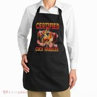 Funny Certified Cock Handler Funny Oddly Specific Meme Apron thumb 2