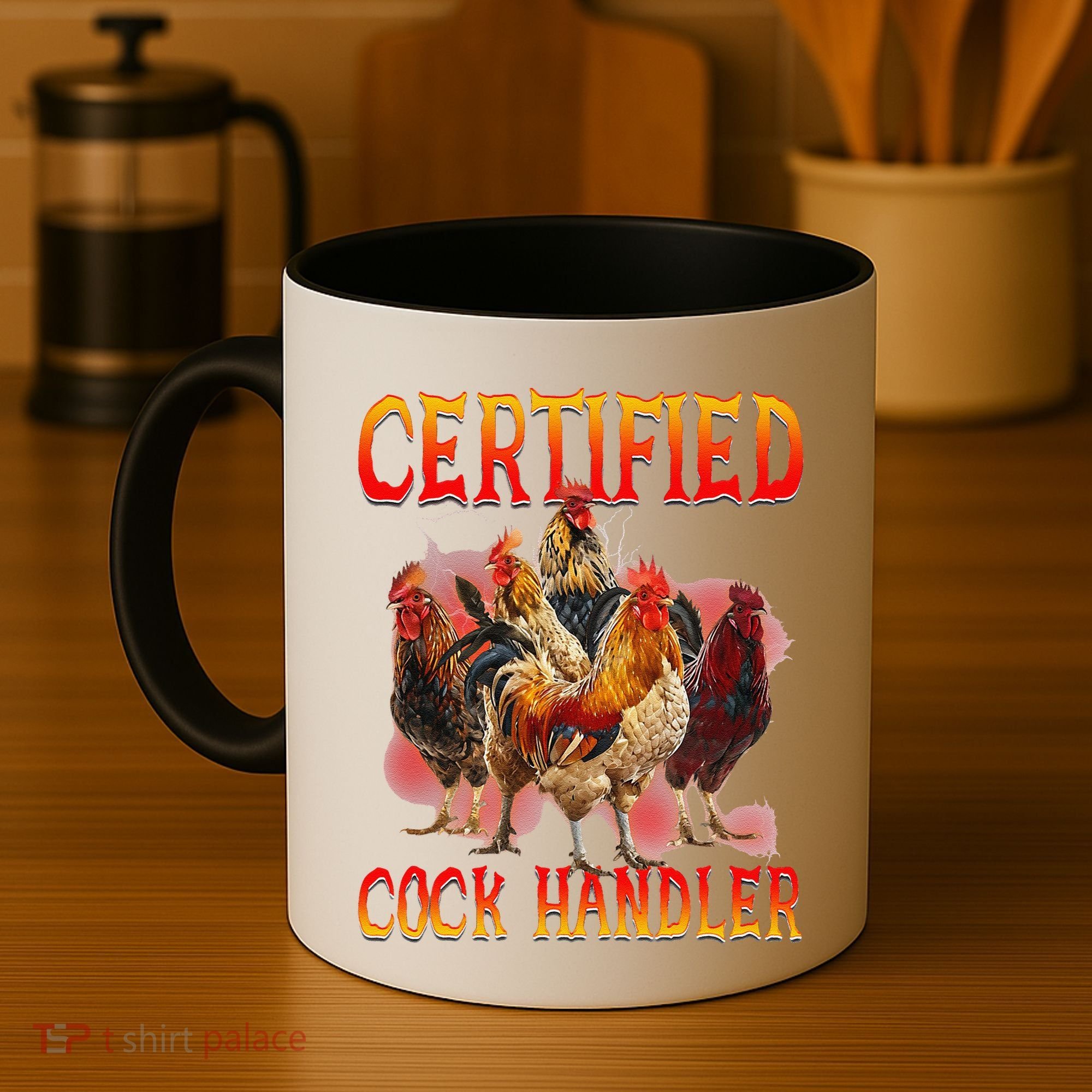 Funny Certified Cock Handler Funny Oddly Specific Meme Coffee Mug