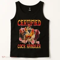 Funny Certified Cock Handler Funny Oddly Specific Meme Tank Top thumb 2