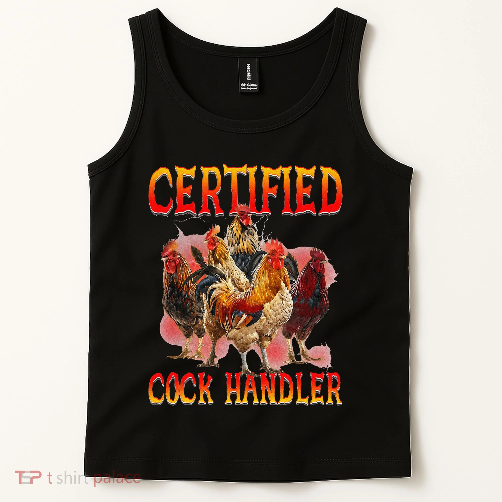 Funny Certified Cock Handler Funny Oddly Specific Meme Tank Top