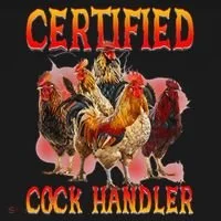 Funny Certified Cock Handler Funny Oddly Specific Meme Tank Top thumb 6