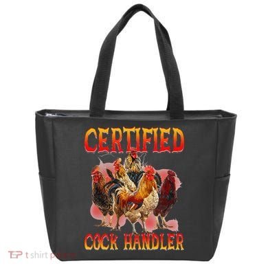 Funny Certified Cock Handler Funny Oddly Specific Meme Tote Bag