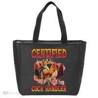 Funny Certified Cock Handler Funny Oddly Specific Meme Tote Bag thumb 0
