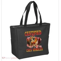 Funny Certified Cock Handler Funny Oddly Specific Meme Tote Bag thumb 2