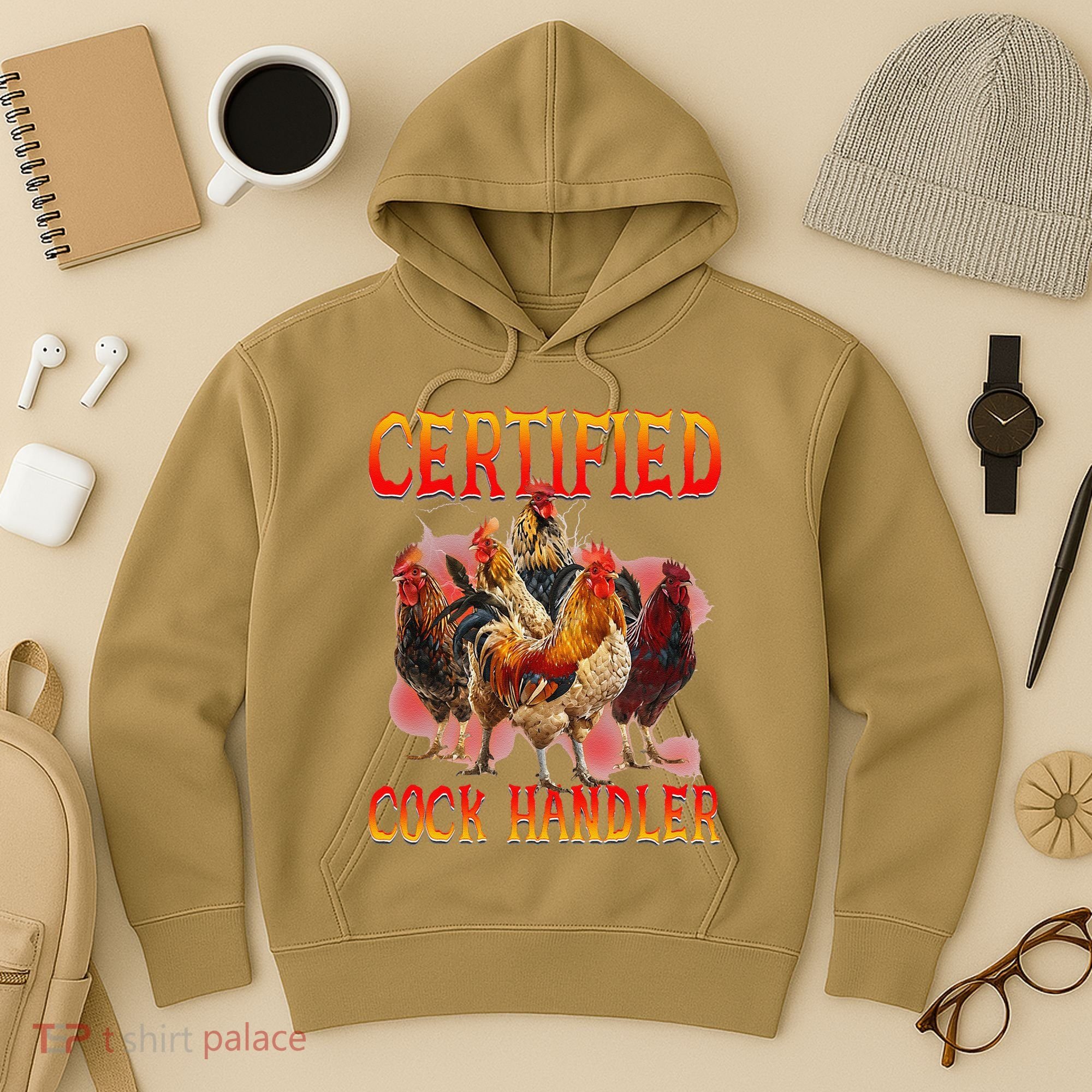Funny Certified Cock Handler Funny Oddly Specific Meme Hoodie