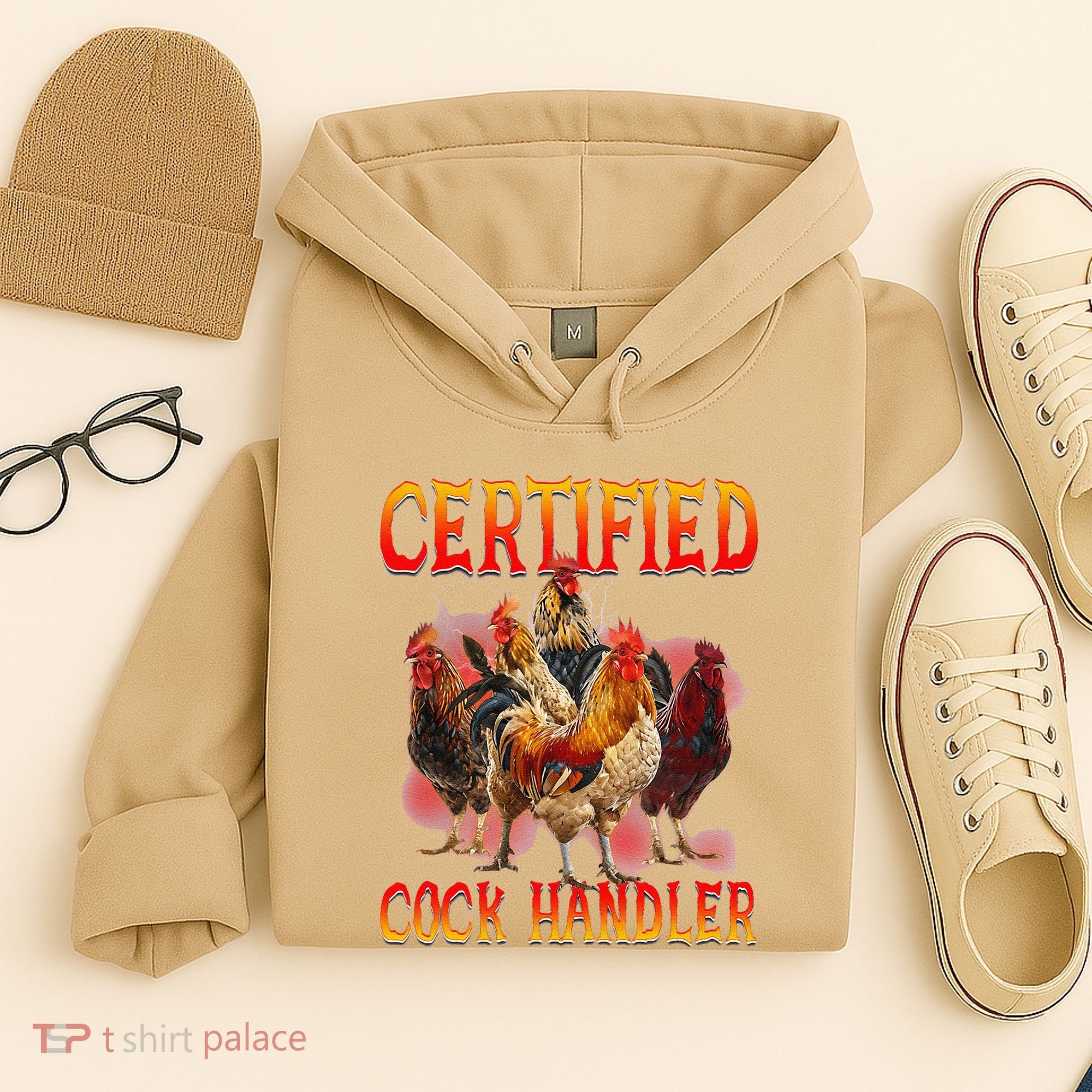 Funny Certified Cock Handler Funny Oddly Specific Meme Hoodie