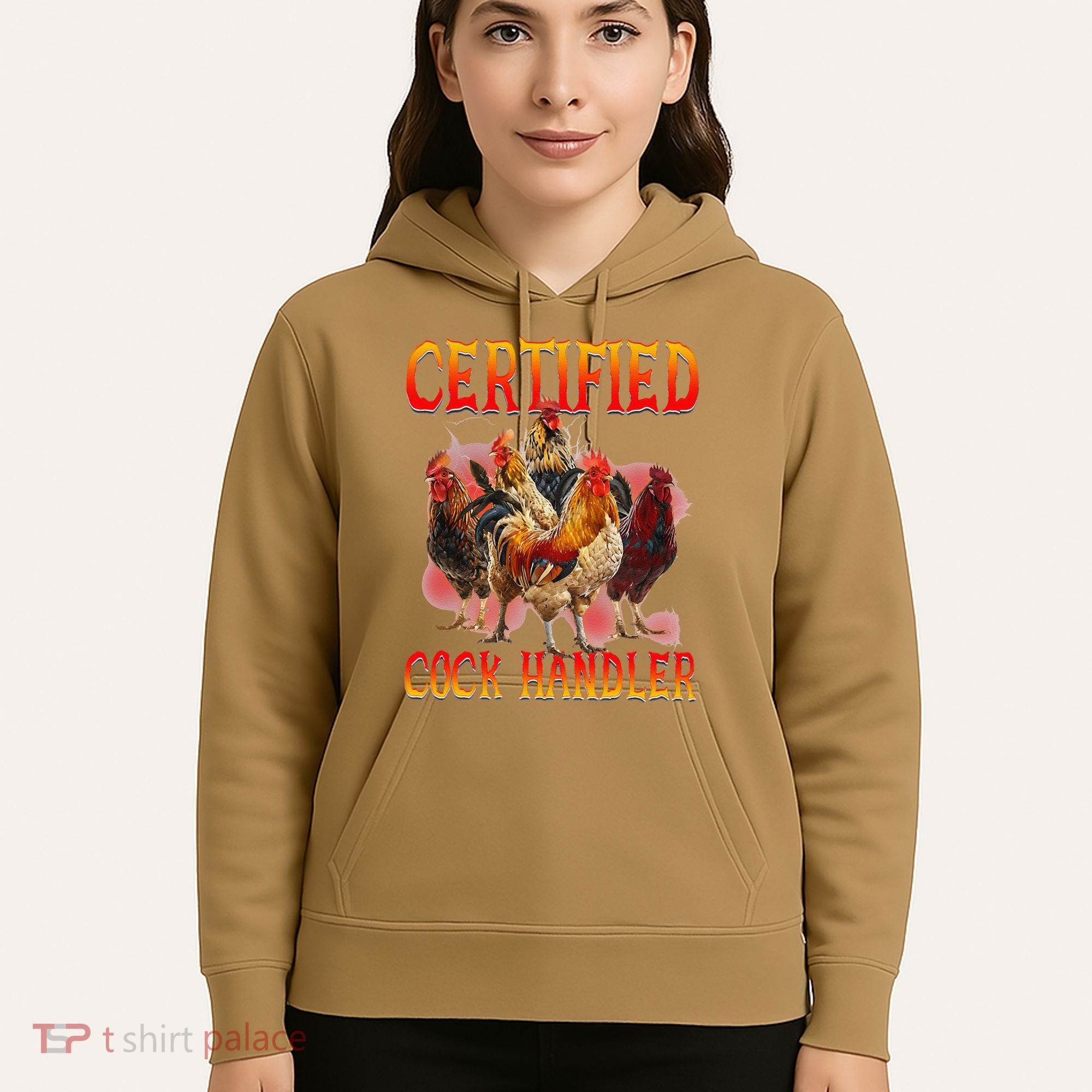 Funny Certified Cock Handler Funny Oddly Specific Meme Hoodie