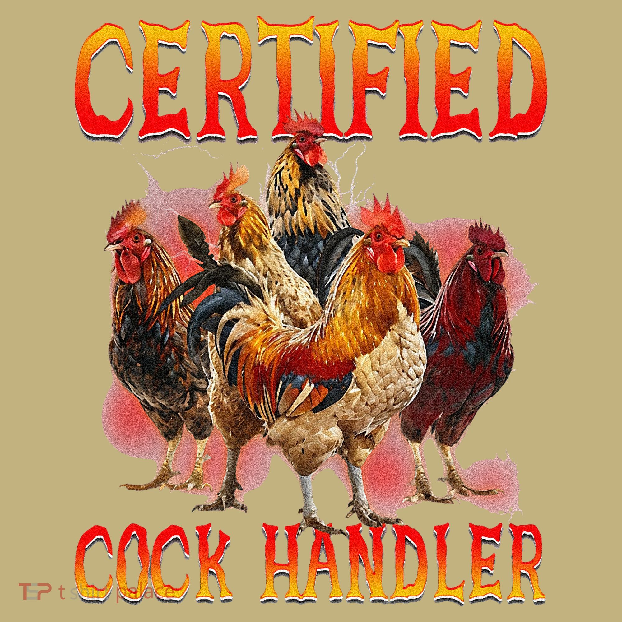 Funny Certified Cock Handler Funny Oddly Specific Meme Hoodie