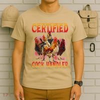 Funny Certified Cock Handler Funny Oddly Specific Meme T-Shirt thumb 6