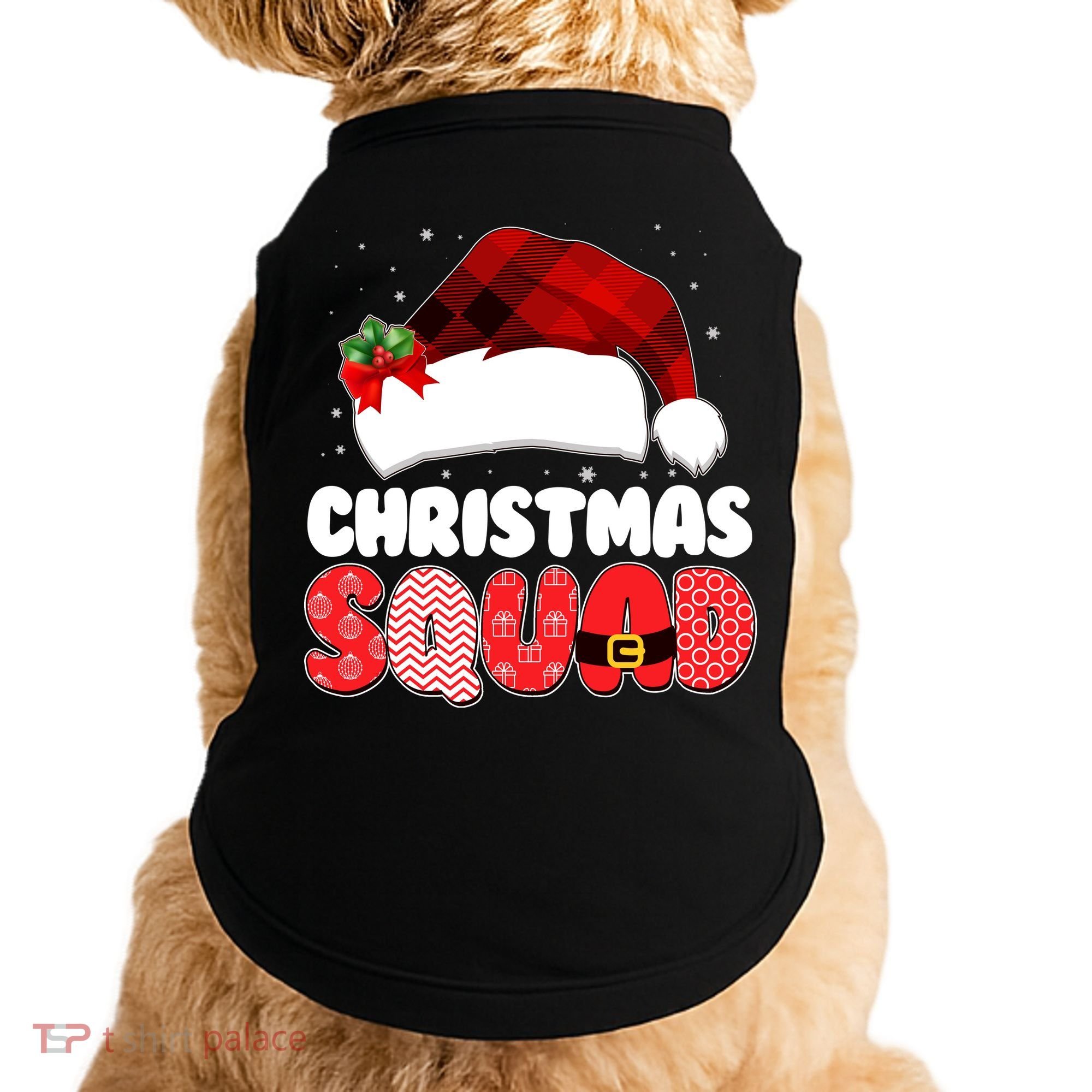 Funny Cute Christmas Squad Matching Shirts Doggie Tank