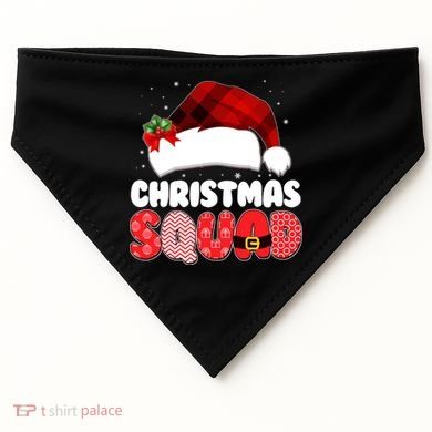Funny Cute Christmas Squad Matching Shirts USA-Made Doggie Bandana