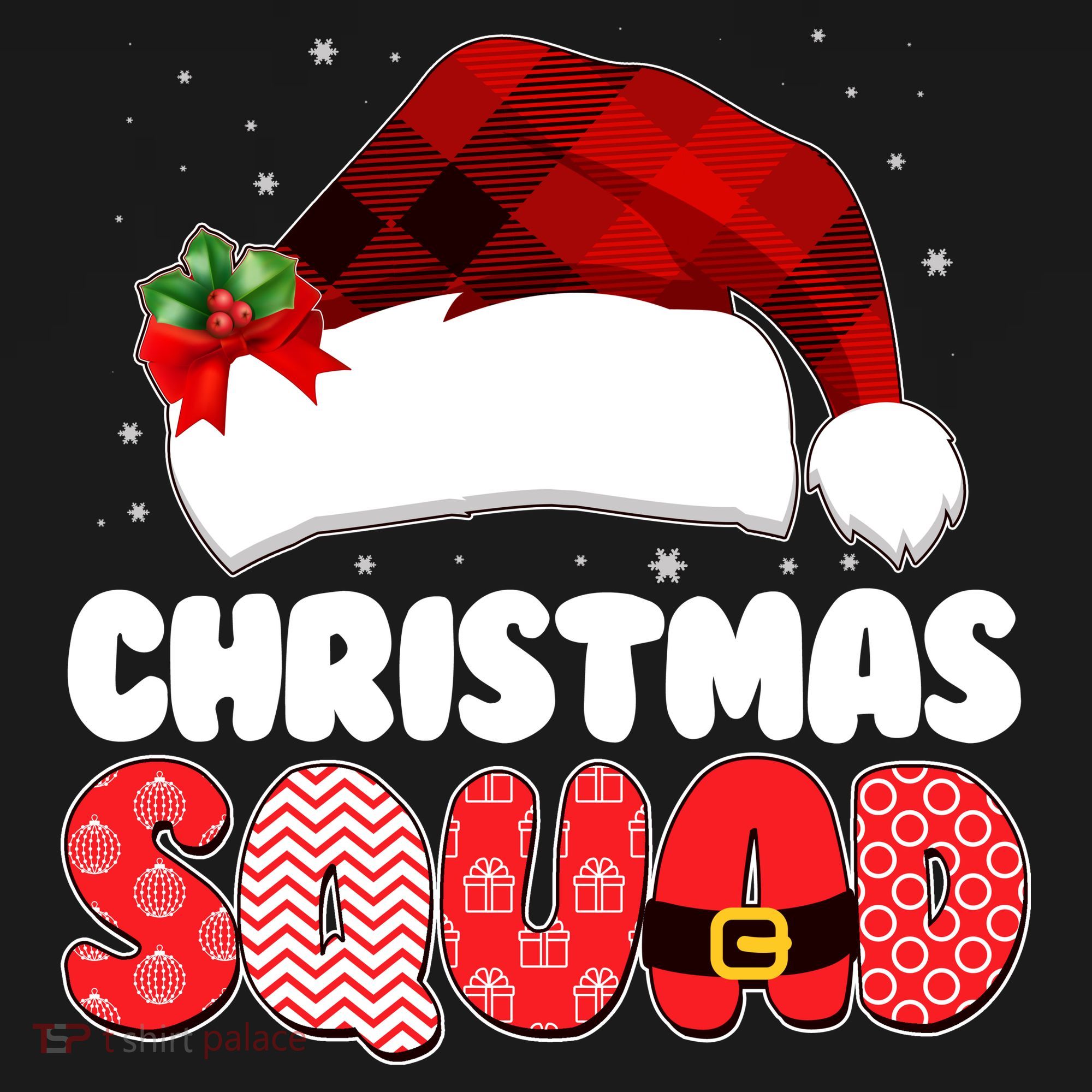 Funny Cute Christmas Squad Matching Shirts Backpack