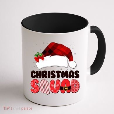 Funny Cute Christmas Squad Matching Shirts Coffee Mug back