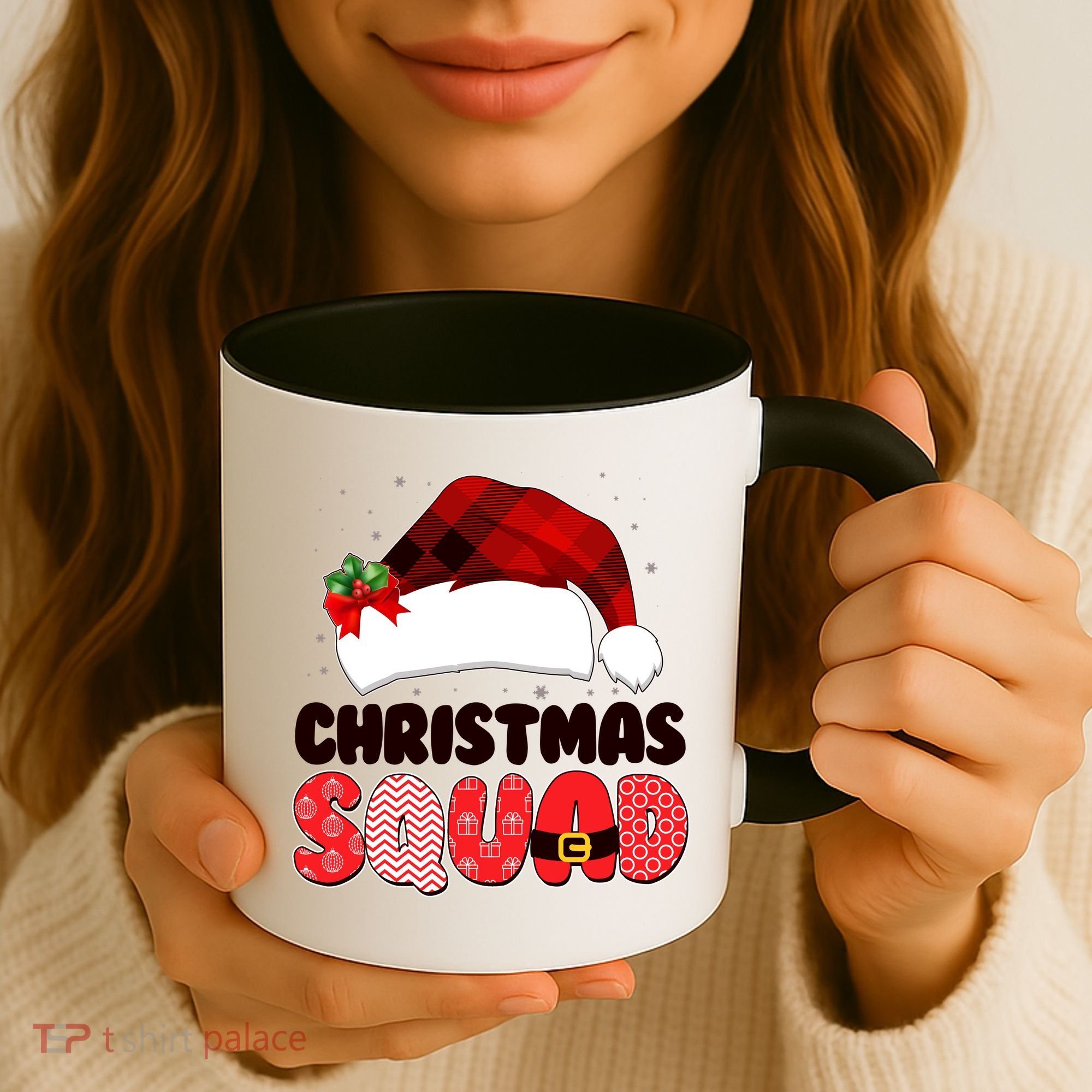 Funny Cute Christmas Squad Matching Shirts Coffee Mug