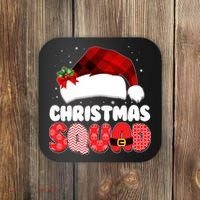 Funny Cute Christmas Squad Matching Shirts Coaster thumb 0
