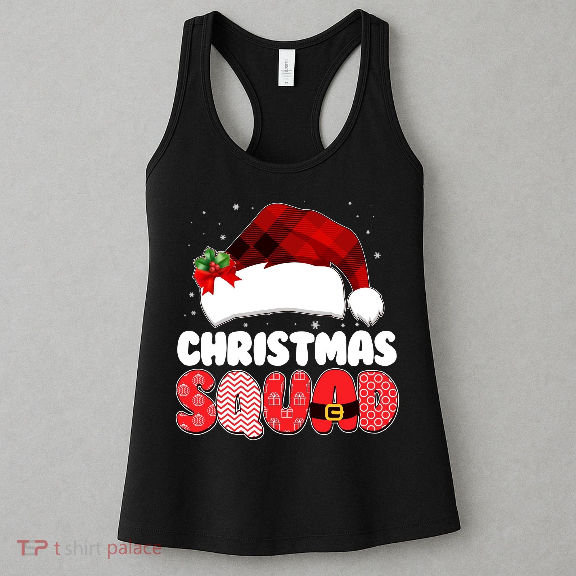 Funny Cute Christmas Squad Matching Shirts Women's Tank Top