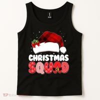Funny Cute Christmas Squad Matching Shirts Tank Top thumb 2