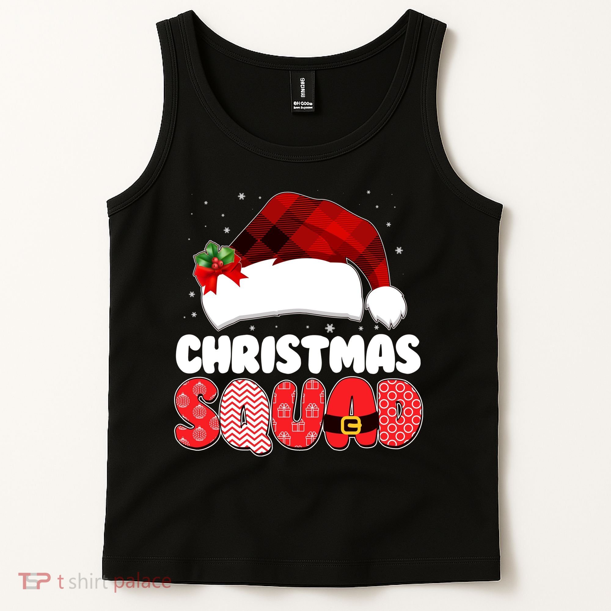 Funny Cute Christmas Squad Matching Shirts Tank Top