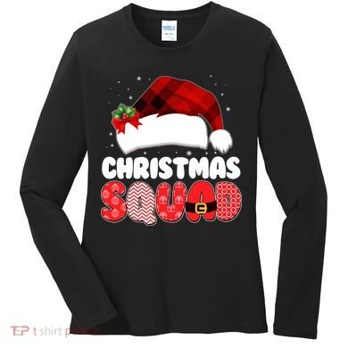 Funny Cute Christmas Squad Matching Shirts Women's Long Sleeve Shirt