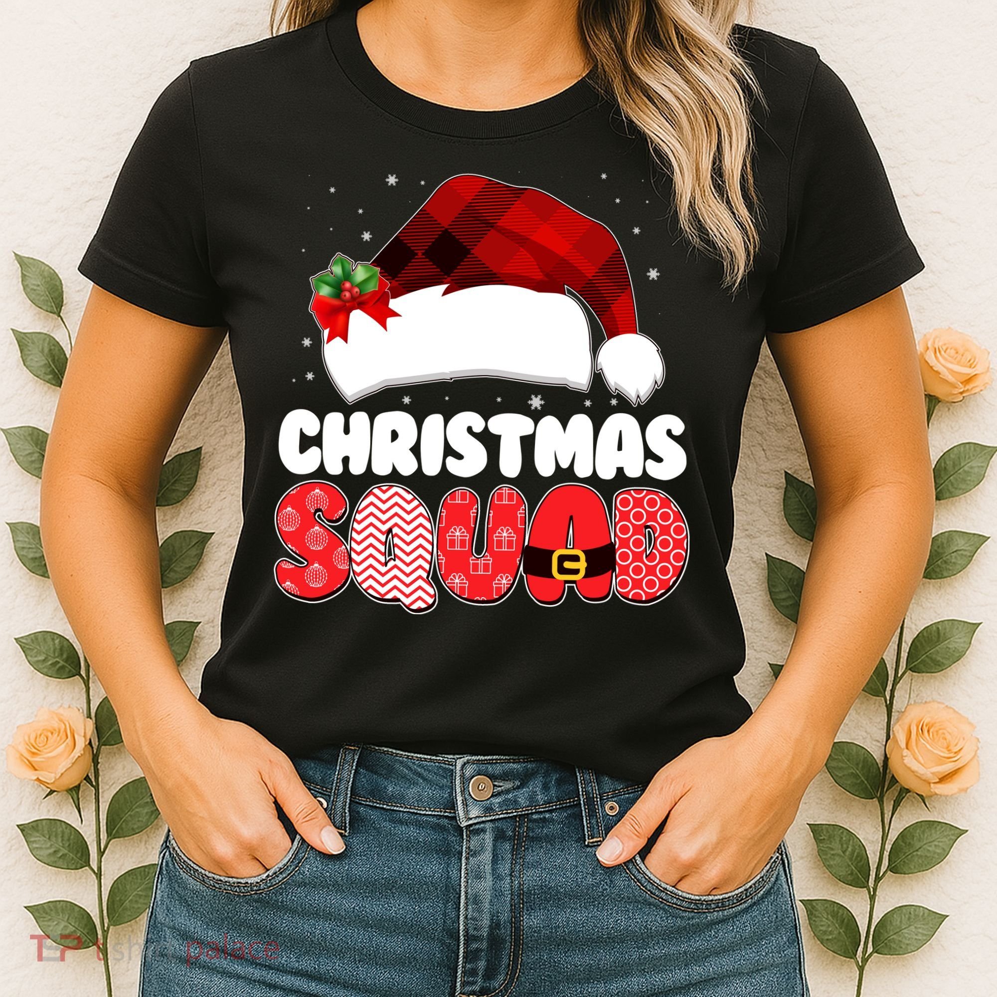 Funny Cute Christmas Squad Matching Shirts Women's T-Shirt
