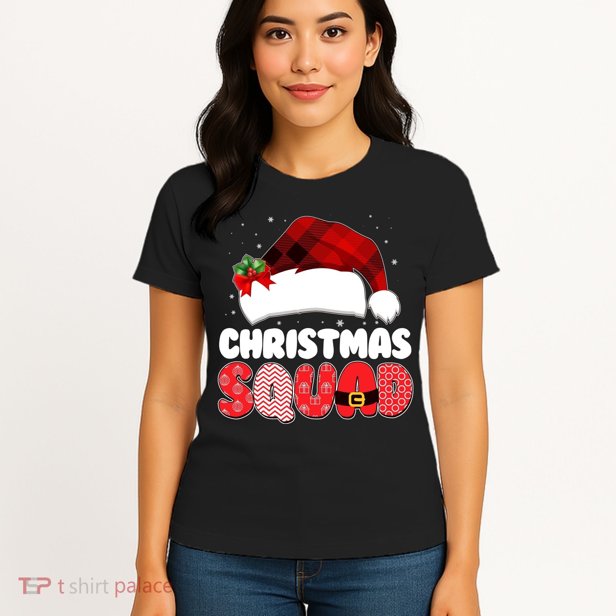 Funny Cute Christmas Squad Matching Shirts Women's T-Shirt