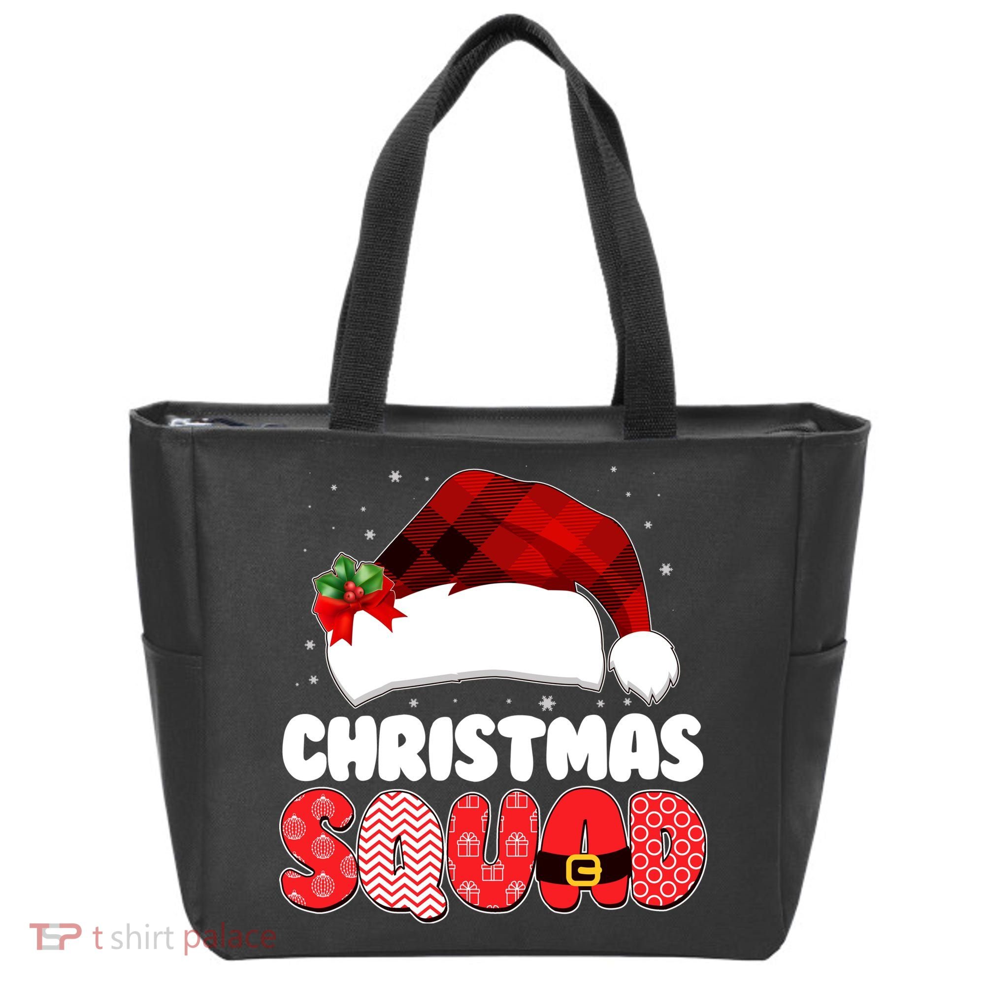 Funny Cute Christmas Squad Matching Shirts Tote Bag
