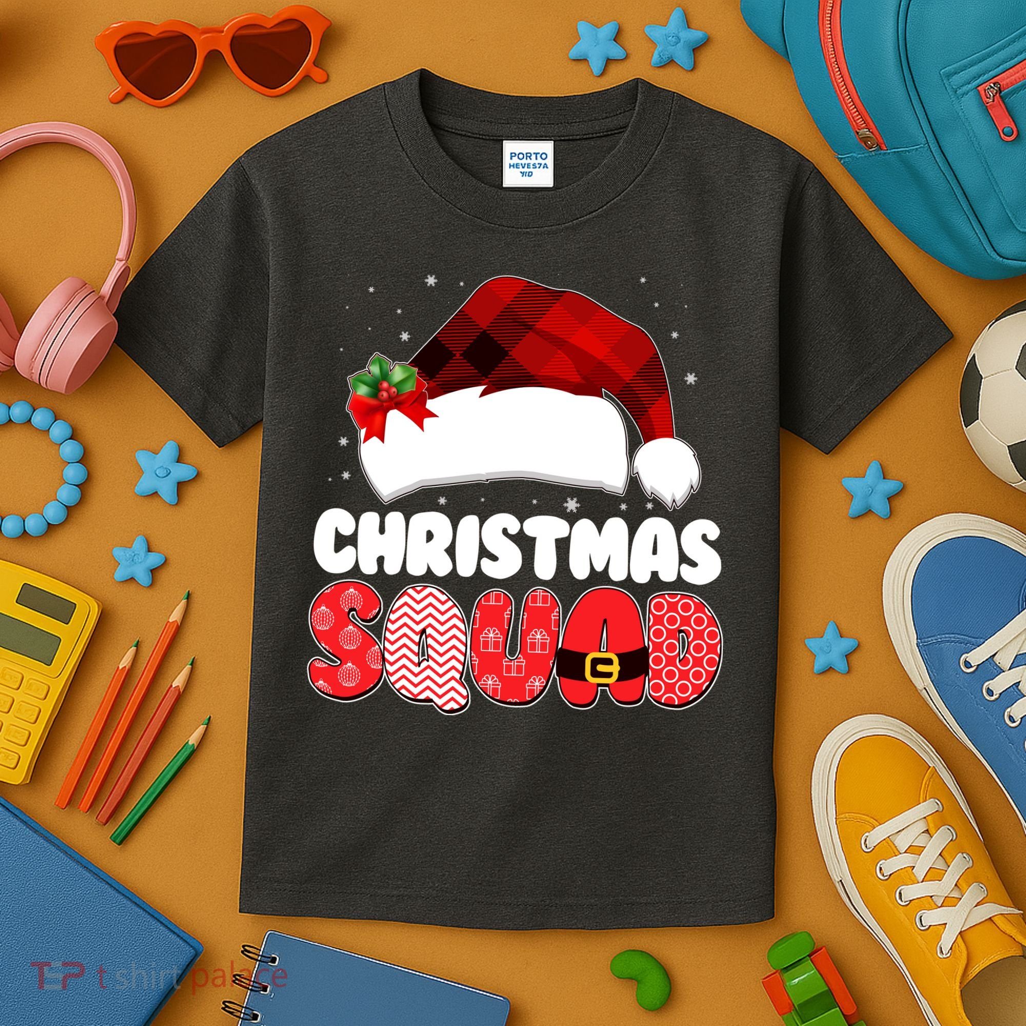Funny Cute Christmas Squad Matching Shirts Kids T-Shirt