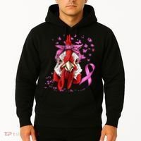Funny Chicken Chick Breast Cancer Awareness Pink Ribbon Hoodie thumb 2