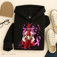 Funny Chicken Chick Breast Cancer Awareness Pink Ribbon Hoodie thumb 4