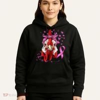 Funny Chicken Chick Breast Cancer Awareness Pink Ribbon Hoodie thumb 5