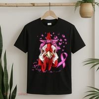 Funny Chicken Chick Breast Cancer Awareness Pink Ribbon T-Shirt thumb 2