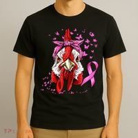 Funny Chicken Chick Breast Cancer Awareness Pink Ribbon T-Shirt thumb 3