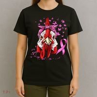 Funny Chicken Chick Breast Cancer Awareness Pink Ribbon T-Shirt thumb 4