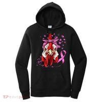 Funny Chicken Chick Breast Cancer Awareness Pink Ribbon Women's Hoodie thumb 0