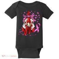 Funny Chicken Chick Breast Cancer Awareness Pink Ribbon Baby Bodysuit thumb 0