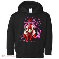 Funny Chicken Chick Breast Cancer Awareness Pink Ribbon Toddler Hoodie thumb 0