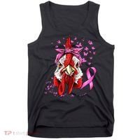 Funny Chicken Chick Breast Cancer Awareness Pink Ribbon Tank Top thumb 0