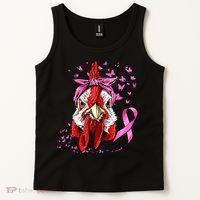Funny Chicken Chick Breast Cancer Awareness Pink Ribbon Tank Top thumb 2