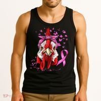 Funny Chicken Chick Breast Cancer Awareness Pink Ribbon Tank Top thumb 3