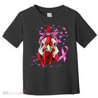 Funny Chicken Chick Breast Cancer Awareness Pink Ribbon Toddler T-Shirt thumb 0