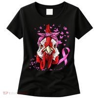 Funny Chicken Chick Breast Cancer Awareness Pink Ribbon Women's T-Shirt thumb 0