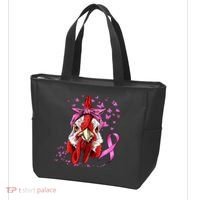 Funny Chicken Chick Breast Cancer Awareness Pink Ribbon Tote Bag thumb 3