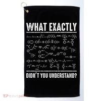 Funny Chemistry Cool Gift For Science Teachers And Math Nerds Golf Towel thumb 0