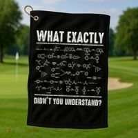 Funny Chemistry Cool Gift For Science Teachers And Math Nerds Golf Towel thumb 1